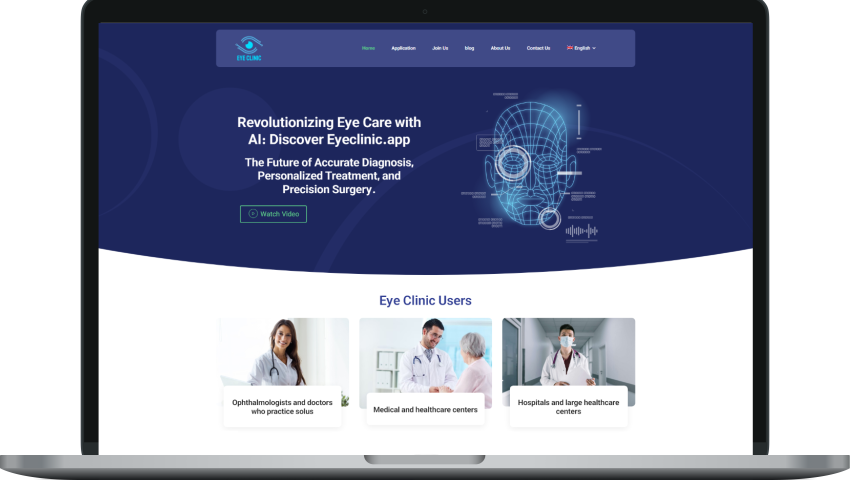 طراحی وبسایت Eye Clinic